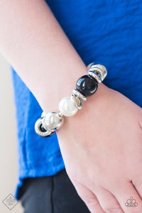 Paparazzi VINTAGE VAULT REPO "Rockin Rockefeller" FASHION FIX White Bracelet Paparazzi Jewelry