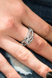 Paparazzi "Heavenly Heart" White Ring Paparazzi Jewelry