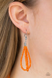 Paparazzi "Wide Open Spaces" Orange 162XX Necklace & Earring Set Paparazzi Jewelry