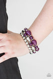 Paparazzi "Not What You Know, But HUE You Know" Purple Bracelet Paparazzi Jewelry