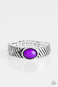 Paparazzi "Zebra Zen" Purple Ring Paparazzi Jewelry