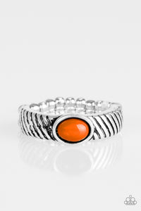 Paparazzi "Zebra Zen" Orange Ring Paparazzi Jewelry