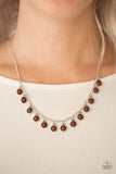 Paparazzi VINTAGE VAULT "Gypsy Glow" Brown Necklace & Earring Set Paparazzi Jewelry