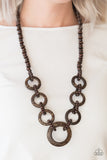 Paparazzi "Endless Summer" Brown Necklace & Earring Set Paparazzi Jewelry