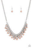 Paparazzi "Poshly Paleo" Brown Necklace & Earring Set Paparazzi Jewelry