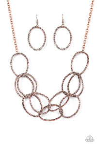 Paparazzi VINTAGE VAULT "Circus Royale" Copper Necklace & Earring Set Paparazzi Jewelry