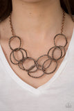 Paparazzi VINTAGE VAULT "Circus Royale" Copper Necklace & Earring Set Paparazzi Jewelry