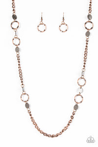 Paparazzi VINTAGE VAULT "Stylishly Steampunk" Copper Necklace & Earring Set Paparazzi Jewelry