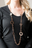 Paparazzi "Industrial Mayhem" Copper Necklace & Earring Set Paparazzi Jewelry