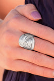 Paparazzi "Feathers Will Fly" Silver Ring Paparazzi Jewelry