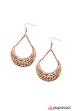 Paparazzi "Moonstruck - Copper" earring Paparazzi Jewelry