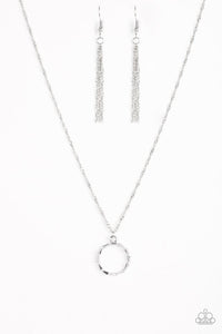 Paparazzi "Simply Simple" Silver Necklace & Earring Set Paparazzi Jewelry