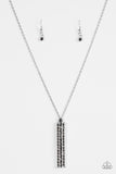 Paparazzi "Big Shot Shimmer" Silver Necklace & Earring Set Paparazzi Jewelry