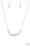 Paparazzi "Absolutely Brilliant" Silver Necklace & Earring Set Paparazzi Jewelry