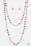 Paparazzi "Beautifully Bodacious" Purple Necklace & Earring Set Paparazzi Jewelry