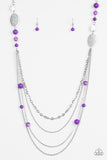 Paparazzi VINTAGE VAULT "The SUMMERTIME Of Your Life!" Purple Necklace & Earring Set Paparazzi Jewelry