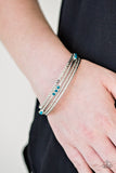 Paparazzi "Subtle Shimmer" Blue Bracelet Paparazzi Jewelry