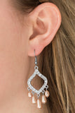 Paparazzi "Divinely Diamond" Brown Earrings Paparazzi Jewelry