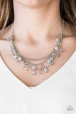 Paparazzi VINTAGE VAULT "Ocean Odyssey" Silver Necklace & Earring Set Paparazzi Jewelry