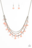 Paparazzi "Ocean Odyssey" Orange Necklace & Earring Set Paparazzi Jewelry