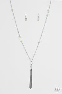 Paparazzi VINTAGE VAULT "Vienna Voyage" Green Necklace & Earring Set Paparazzi Jewelry