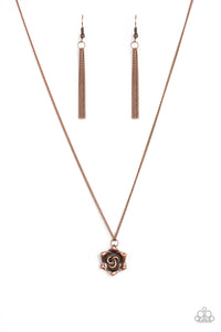 Paparazzi "Primrose Path" Copper Necklace & Earring Set Paparazzi Jewelry