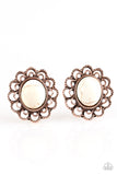 Paparazzi "Turn To Stone" Copper Post Earrings Paparazzi Jewelry