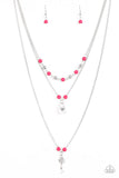 Paparazzi "Major Key" Pink Necklace & Earring Set Paparazzi Jewelry