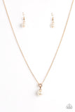 Paparazzi "Glamour Girl" Gold Necklace & Earring Set Paparazzi Jewelry