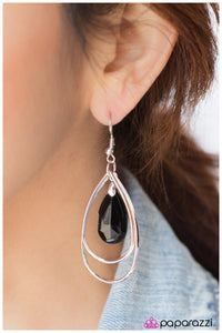 Paparazzi "Back In Black" Black Earrings Paparazzi Jewelry