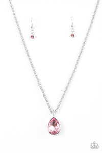 Paparazzi "Million Dollar Drop" Pink Necklace & Earring Set Paparazzi Jewelry
