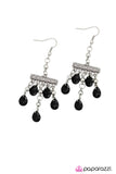 Paparazzi "Black to Black" Black Earrings Paparazzi Jewelry