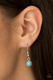 Paparazzi "Poshly Paleo" Blue Necklace & Earring Set Paparazzi Jewelry
