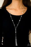 Paparazzi VINTAGE VAULT "Out All Night" White Necklace & Earring Set Paparazzi Jewelry