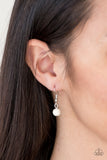 Paparazzi VINTAGE VAULT "Poshly Paleo" White Necklace & Earring Set Paparazzi Jewelry