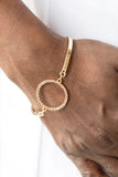 Paparazzi "Center Of Couture" Gold Bracelet Paparazzi Jewelry