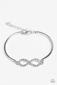 Paparazzi "Infinite Treasure" White Bracelet Paparazzi Jewelry