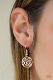 Paparazzi "All The Time In The WHIRL" Rose Gold Necklace & Earring Set Paparazzi Jewelry