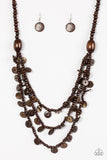 Paparazzi "Safari Samba" Brown Necklace & Earring Set Paparazzi Jewelry