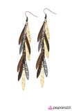 Paparazzi "A Brush With Brilliance" Copper Earrings Paparazzi Jewelry