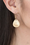 Paparazzi "Storm Goddess" Gold Necklace & Earring Set Paparazzi Jewelry