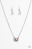 Paparazzi "Pampered Princess" Brown Necklace & Earring Set Paparazzi Jewelry