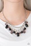 Paparazzi "Brazilian Bay" Black Necklace & Earring Set Paparazzi Jewelry