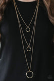 Paparazzi "Timelessly Twisted" Gold Necklace & Earring Set Paparazzi Jewelry