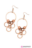 Paparazzi "Copper Constellation" Copper Earrings Paparazzi Jewelry