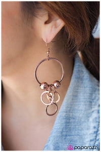 Paparazzi "Copper Constellation" Copper Earrings Paparazzi Jewelry