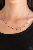 Paparazzi "Dinner Party Demure" Pink Necklace & Earring Set Paparazzi Jewelry