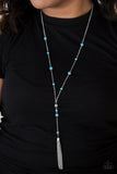 Paparazzi VINTAGE VAULT "Out All Night" Blue Necklace & Earring Set Paparazzi Jewelry