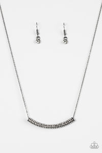 Paparazzi "Metro Magnificence" Black Necklace & Earring Set Paparazzi Jewelry