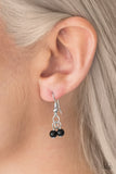 Paparazzi VINTAGE VAULT "The Only Show In Town" Black Necklace & Earring Set Paparazzi Jewelry